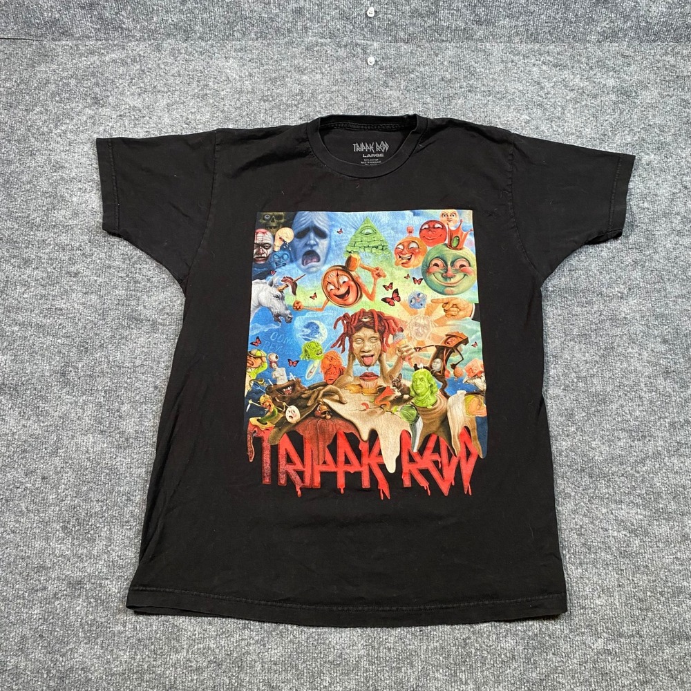 Trippie Redd Lifes a Trip Album Graphic T-Shirt Mens Large Black Hip Hop Tee